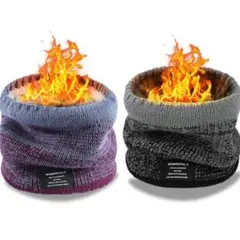 FUSHI&MON ネックウォーマー 裏起毛 【２枚セット】 防寒防風 504