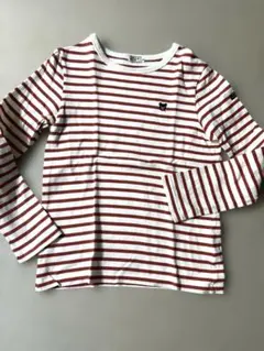 ミキハウス　DOUBLE.B 長袖細ボーダーカットソー レディース　サイズ S