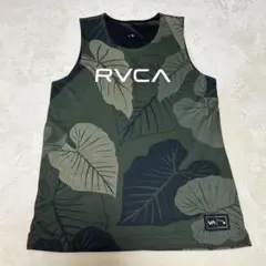 RVCA ルーカ メッシュタンク ノースリーブ モンステラ　ボタニカル