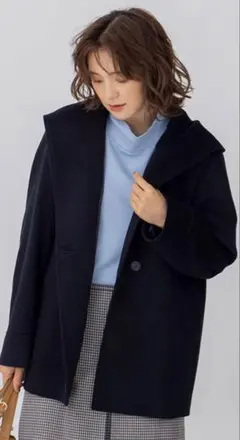 2025年最新】ウールカシミヤビーバーフード付きショートコートの人気