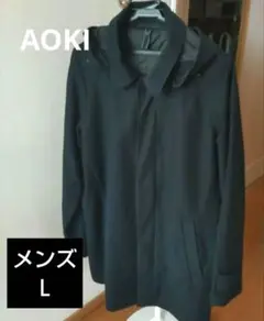 ネイビー ステンカラーコート