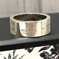GUCCI グッチ リング 指輪 シルバー サイズ17号 箱保存袋付き - メルカリ