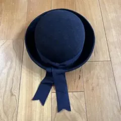 キリンジ　保育園幼稚園帽子　紺フェルト　クレマン