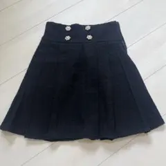 INGNI プリーツスカート　ツイード　黒のサムネイル