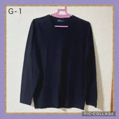 ネイビー ロングTシャツ Mサイズのサムネイル