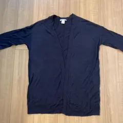 H&M ネイビー　カーディガン　S