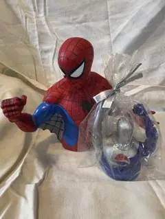 スパイダーマン バストバンク 貯金箱 ペプシマン2点セットのサムネイル
