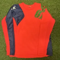 ATHLETA 赤 青 長袖シャツ L