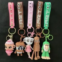 トゥントゥントゥンサフール　イタリアンブレインロット キーホルダー5点セット