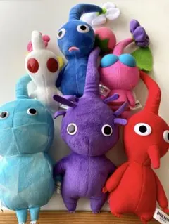 10点セット ピクミンぬいぐるみ 赤黄岩紫氷羽光白 - メルカリ