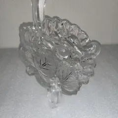 レトロ 曽我ガラス ぶどう柄 プレート皿 5枚 未使用品