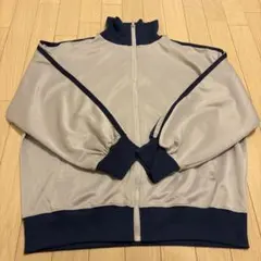 【新品】グレー ジャージ トラックジャケット 2本ライン オーバーサイズ