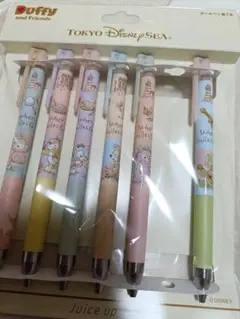 Duffy and Friends ボールペンセット 6本