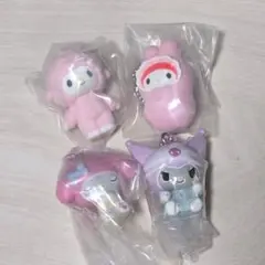 サンリオ ガチャ GRWM フロッキーフィギュア ピアノ マイメロ クロミ