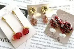 □ ピアス 3点セット まとめ売りS_No.047 □
