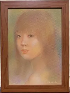 裸婦画　絵画　パステル画 パステル画 裸婦画JLY2 - メルカリ