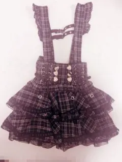 値下げしました LIZLISA ♥はしごリボンツイードティアードスカパン♥