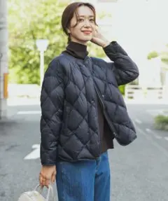 新品◆DOORS◆ライトダウンキルトショートブルゾン《NAVY》2025