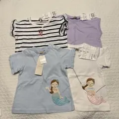 プティマイン　90 4点セット　半袖Tシャツ　新品　保育園　トップス