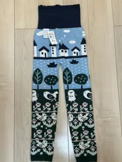 【新品タグ付き】腹巻付き パンツ 冷え対策／モコモコ／北欧柄／ルームウェア