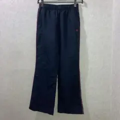 イグニオ　ネイビー ストレートパンツ サイズM ピンクライン