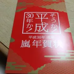 平成30年 嵐年賀状 戌年　未使用