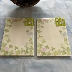 新品未使用品　平成レトロ　クローバー便りプチ封筒 2セット