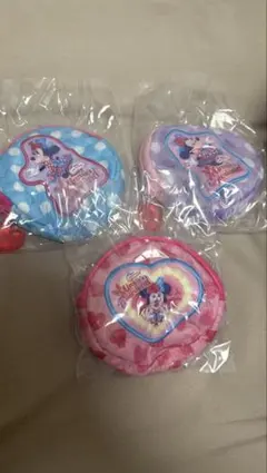 ミニーのファンダーランド　パルパルーザ ミニパル カプセルトイ　ミニーポーチ3個