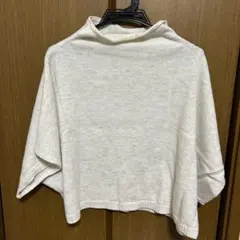 オーバーサイズ ホワイト ニットベスト