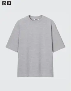 UNIQLO／エアリズムコットンオーバーサイズT ボーダー 5分袖のサムネイル