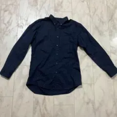 UNIQLO ユニクロ ネイビー 長袖ボタンダウンシャツ Mサイズ メンズ