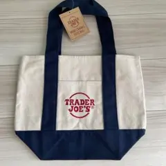 【新品未使用】TRADER JOE'Sトレーダージョーズ ミニトート/ネイビー