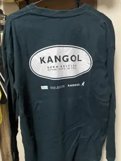 【セール実施中】メンズロングTシャツ　KANGOL 長袖　緑　グリーン