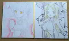 【原画2枚】オリジナル　手描き　アナログ　イラスト