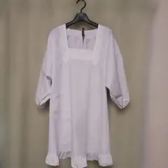 割烹着　白