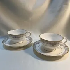 ノリタケ　シャーロット　カップ＆ソーサー　2客　セット　未使用品　ペア　9670