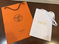 エルメス&Dior紙袋 ショッパー ショッピングバッグ