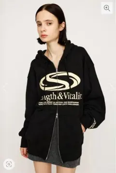 SLY PRINT OVER HOODIE BLACKのサムネイル