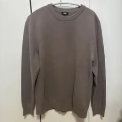 ユニクロ　ウォッシャブルミラノリブクルーネックセーター　L