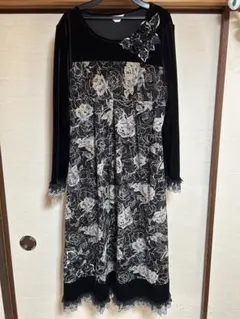 Perimurumu 花柄レース長袖トップス