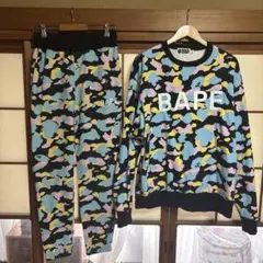 A Bathing Ape コットンキャンディカモ　セットアップ L/S