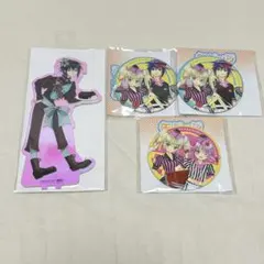 しゅごキャラ アニメイトカフェ アクリルスタンド 缶バッジ アメリカンダイナー