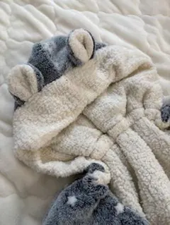 ふわふわもこもこ！くま耳　抱っこ紐用防寒カバー