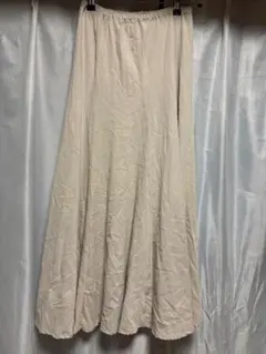 Mila Owen ベージュ フレアロングスカート M