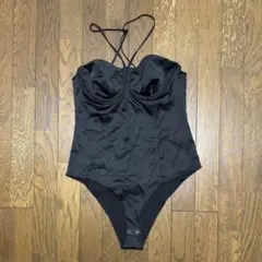 ZARA レオタード ボディスーツ ブラック Mのサムネイル
