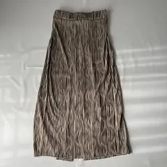 しまむら FLASH BLUE ジャガードスカート M