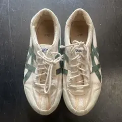 asics スニーカー ホワイト グリーン 24.5cm 体育館シューズのサムネイル