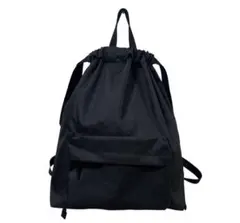 無印良品　トートにもなる 巾着リュックサック 22L ブラックのサムネイル