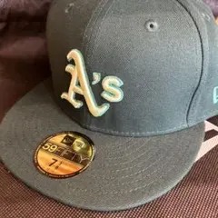 New Era 59FIFTY アスレチックスA'sキャップ 7 3/8