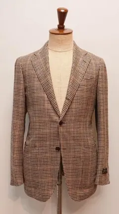 RING JACKET FOX TWEED 46 新品 ウールツイード ガンクラブチェック シングル2釦ジャケット Classic